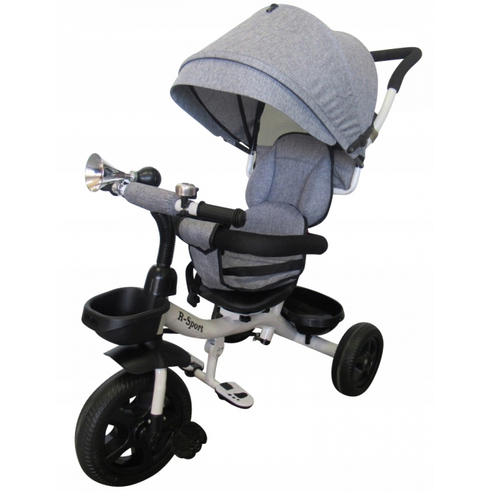 Tricicleta R-Sport T4 Gri 3 in 1, Reversibilă