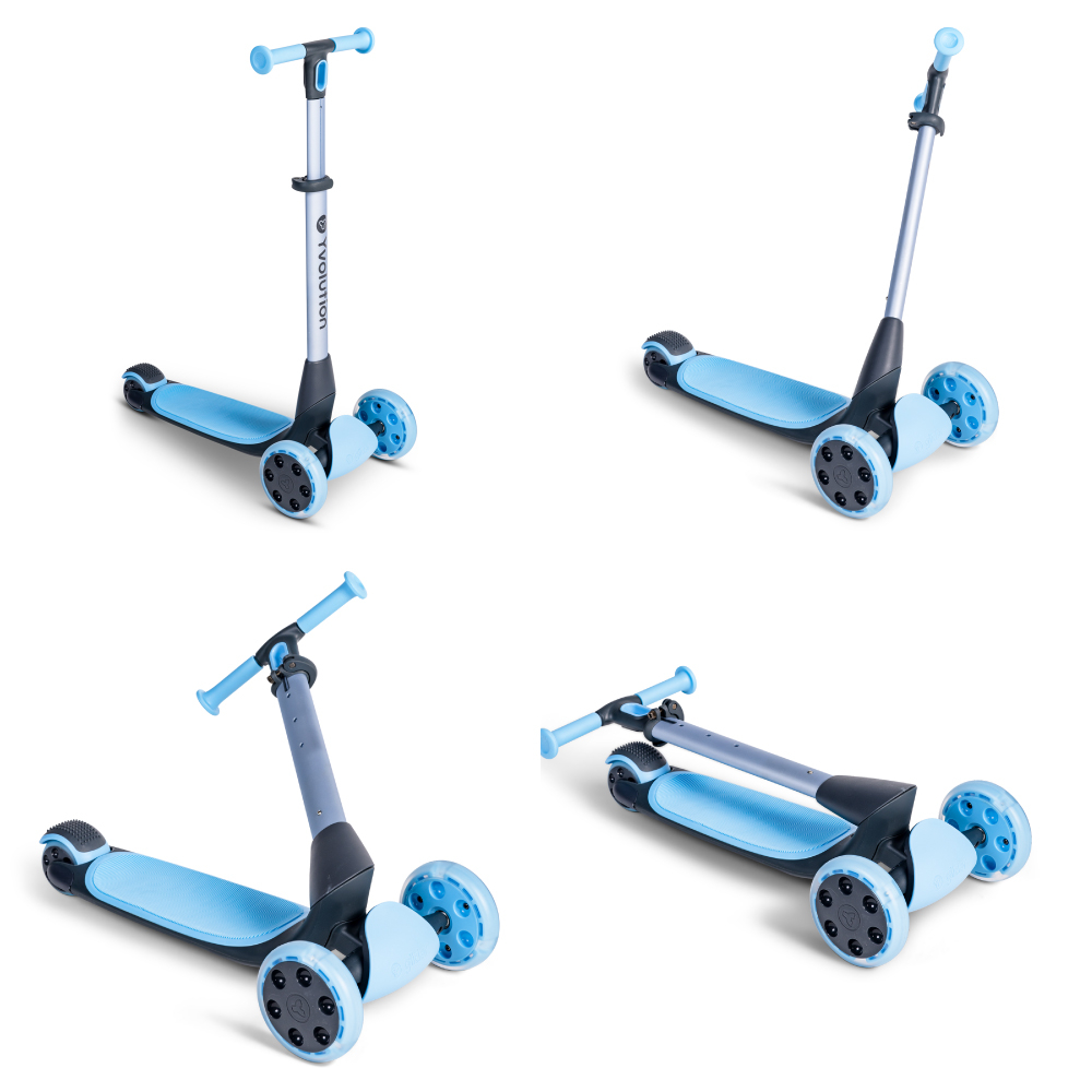 Trotineta Yvolution Y Glider Luna 5-in-1, Albastru - imagine 3
