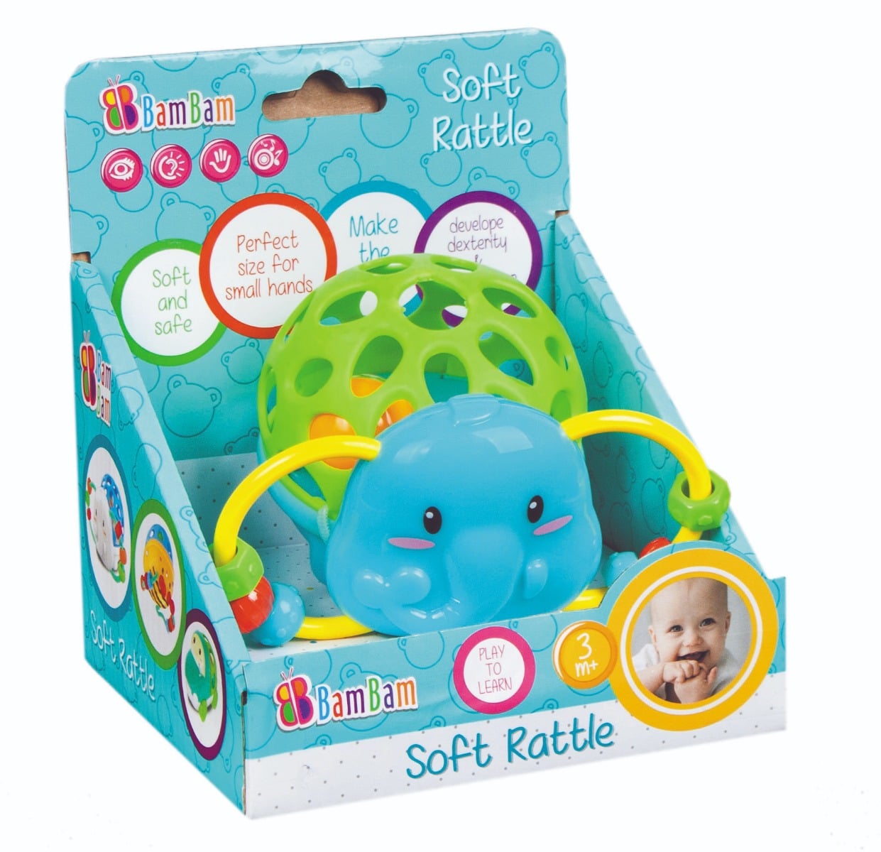 Zornaitoare Moale Elefant BamBam | Jucarie Educativa