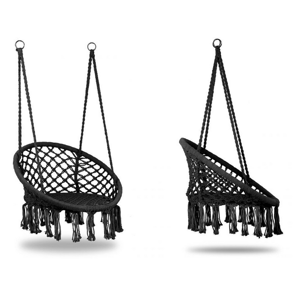 Leagan Suspendat Modernhome Negru, Interior/Exterior - imagine 5