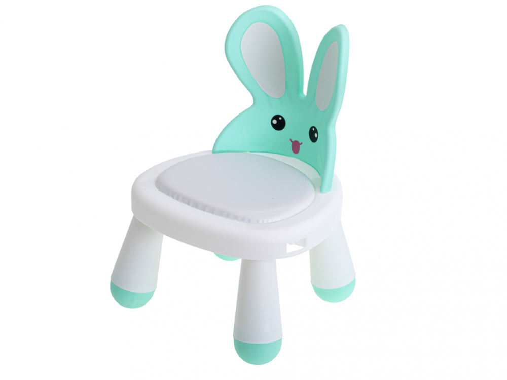 Scaun Masa Ikonka 2in1 Little Bunny Verde - imagine 6