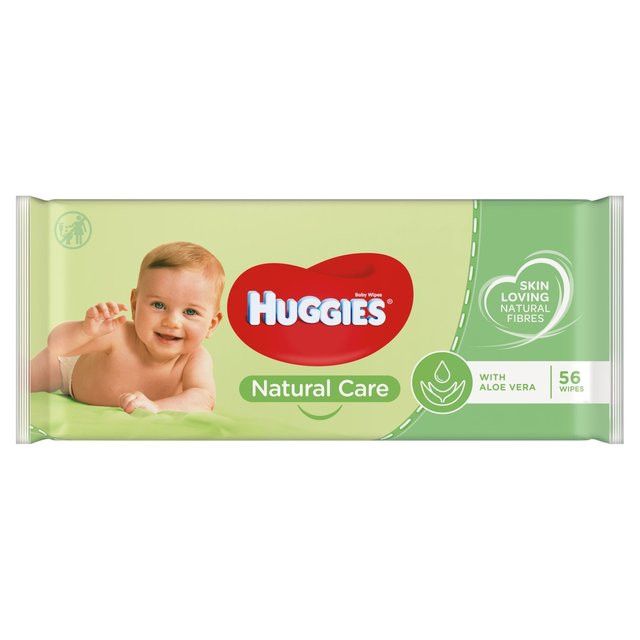 Servetele Huggies Natural Care cu Aloe Vera, 56 buc - imagine 3