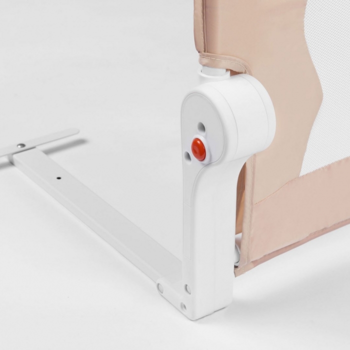 Bariera protectie pat Nukido Bej, 150 cm - imagine 3