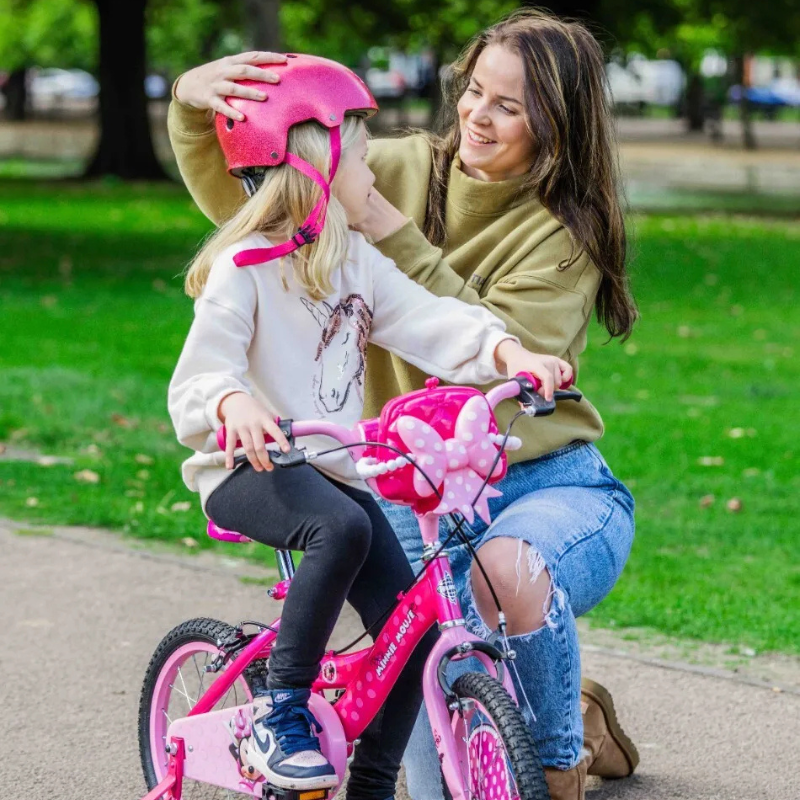Bicicleta Huffy Minnie 16 inch cu Roti Ajutatoare