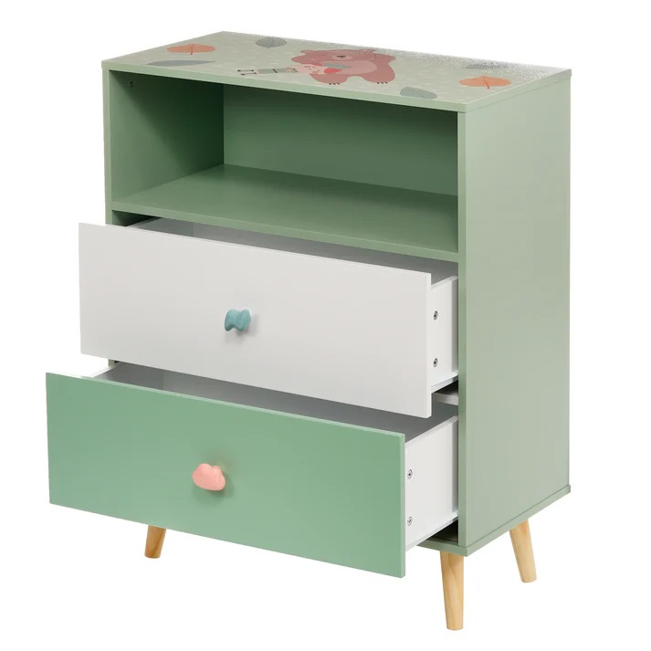 Dulap Ginger Home cu 2 sertare - Organizare Copii - imagine 3