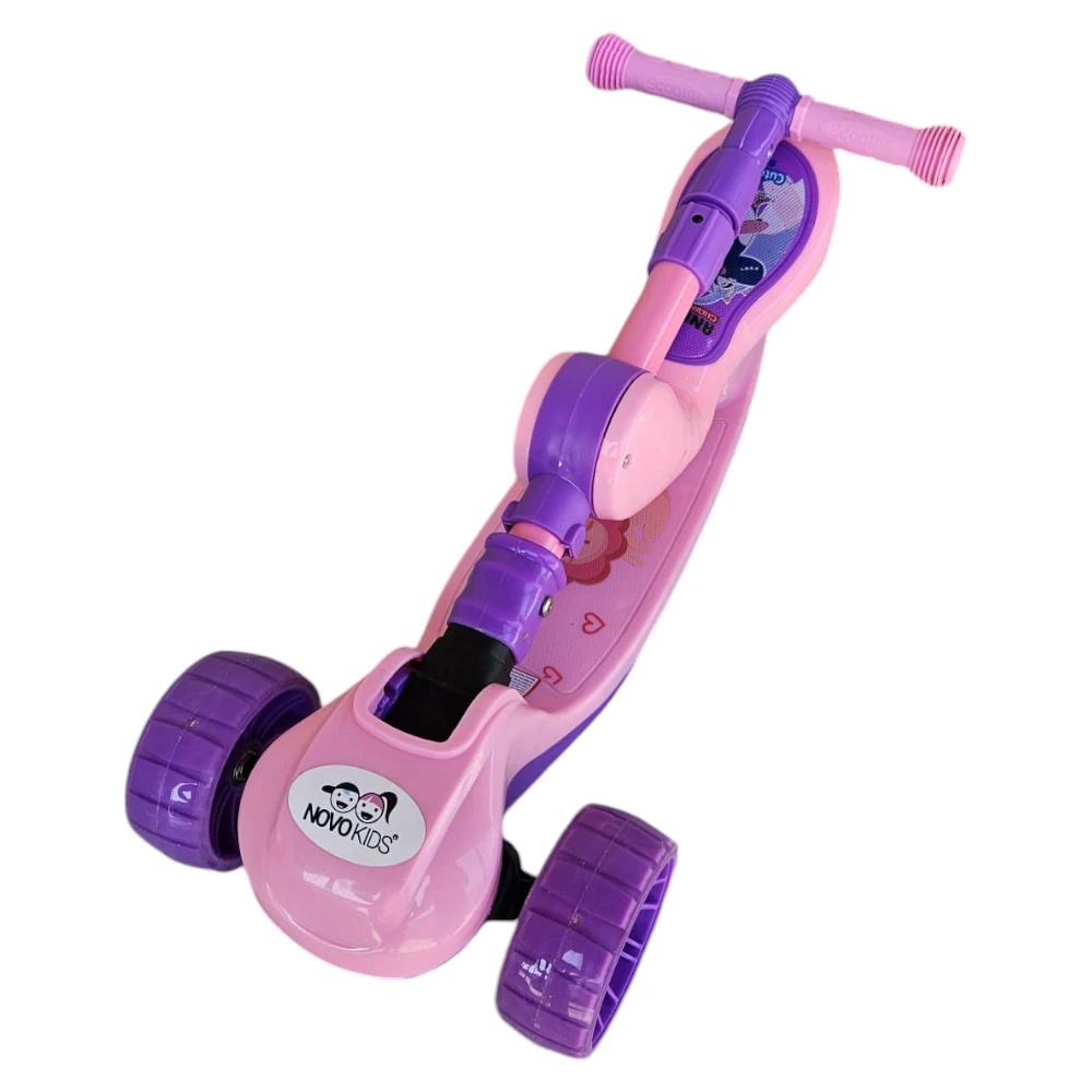 Novokids Mini Scooter 2 în 1 cu Roti Luminoase - imagine 3