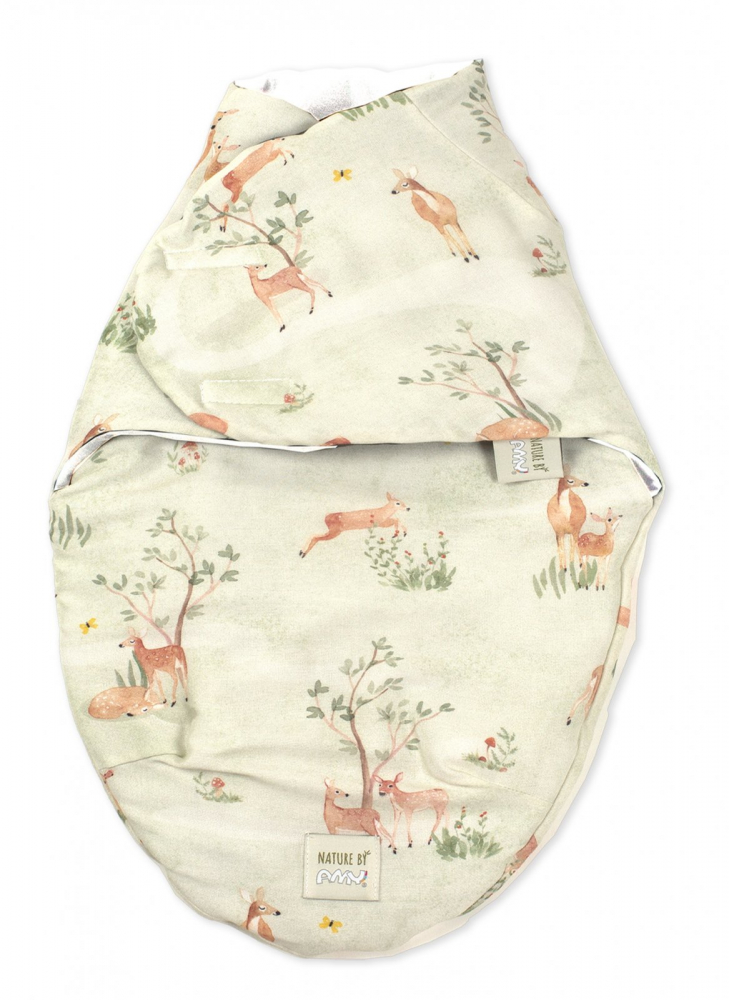 Sistem infasare bambus Baby Swaddle Amy + Rucsac