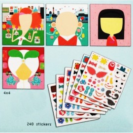 Joc creativ portrete Djeco, 4 ani+ - imagine 6