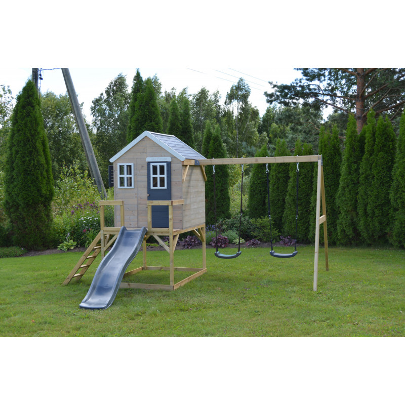 Casuta Gradina Grey Lodge Wendi cu Tobogan - imagine 3