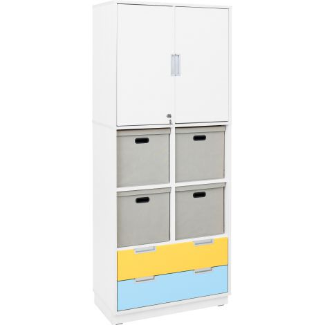 Set Mobilier Grădiniță Quadro 98 Alb | Moje Bambino
