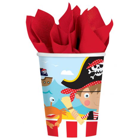 Set 8 Pahare Pirat Amscan, Decor Petrecere