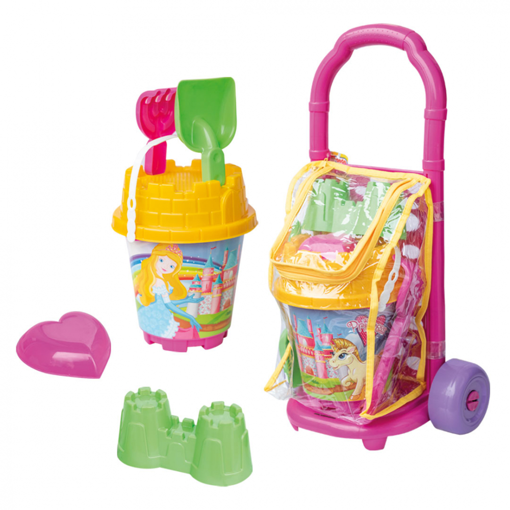 Set Jucării Plajă Troller Princess 7 Accesorii