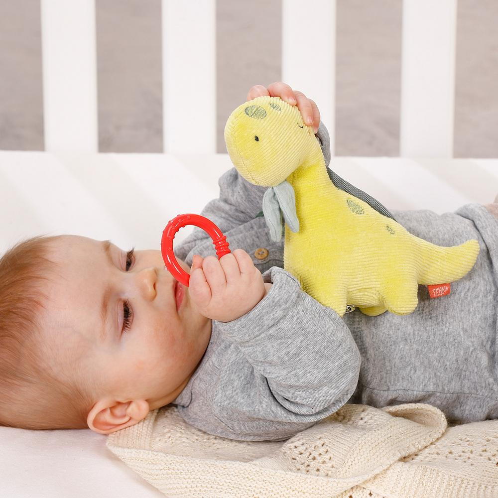 Jucărie Muzicală Fehn Mini Dinozaur pentru Carucior - imagine 3