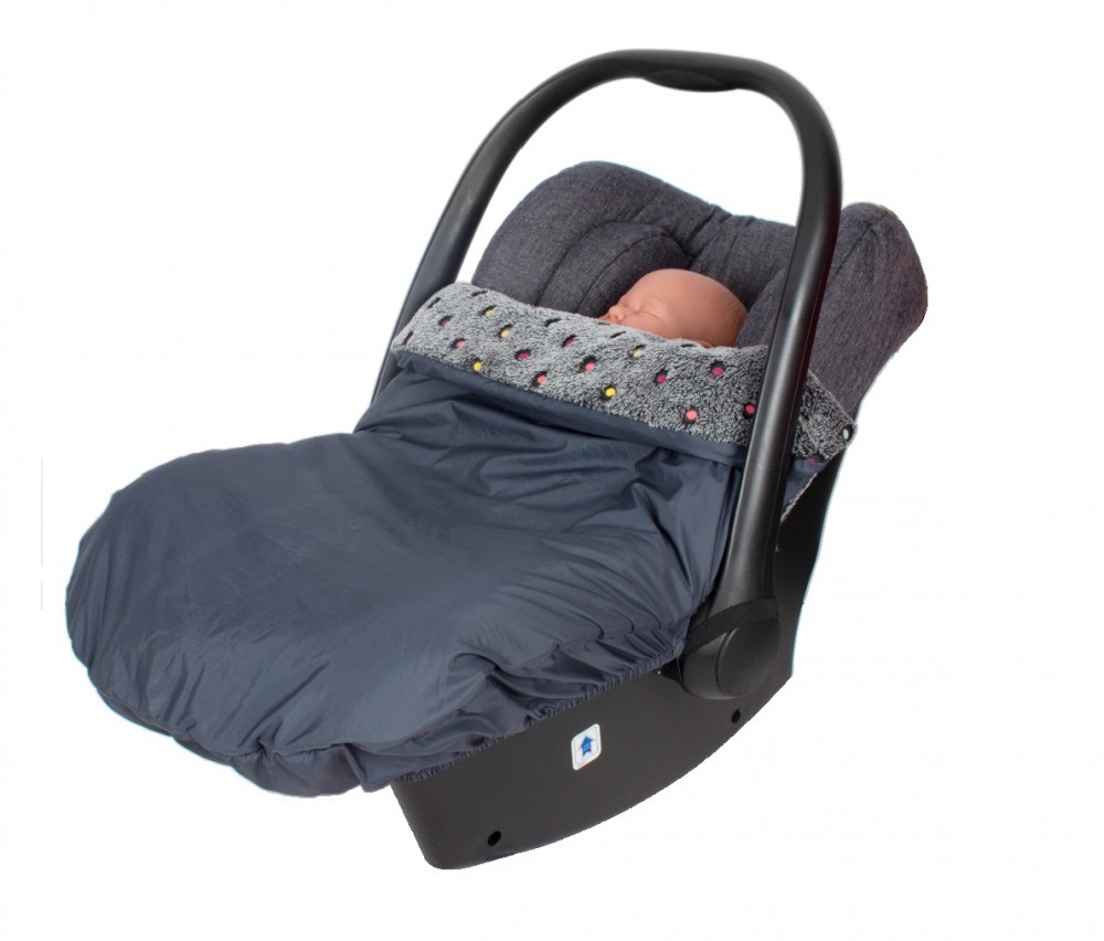 Paturică protecție scoică SeviBebe, polar - imagine 2