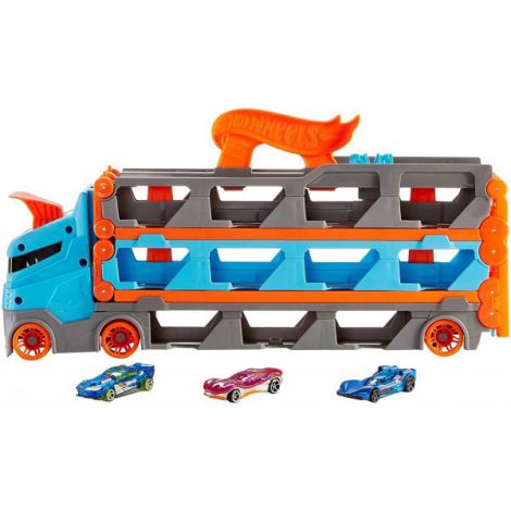 Hot Wheels Transportator-Pista 2-în-1 | Mattel - imagine 4