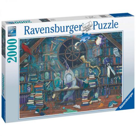 Puzzle Birou Cărți 2000 Piese Ravensburger - imagine 3