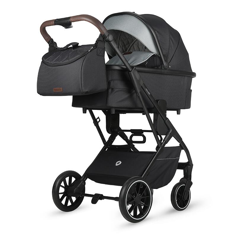 Carucior 2 in 1 Coccolle Silene Diamond Black, Modular - imagine 7