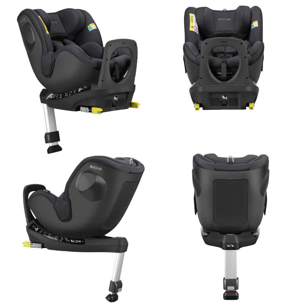 Scaun Auto Avova Sperber-Fix, i-Size, Gri - imagine 4