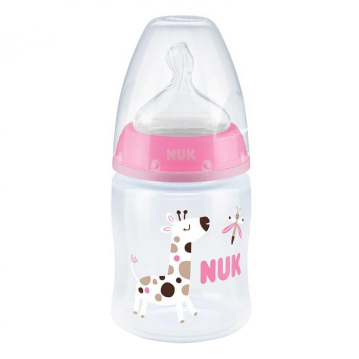 Biberon Nuk First Choice 150ml Control Temperatura, Girafa