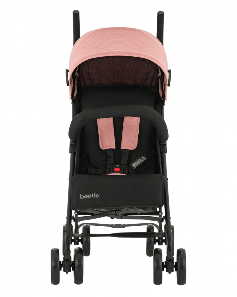 Carucior KikkaBoo Beetle Pink, Pliere Umbrela, Usor - imagine 4