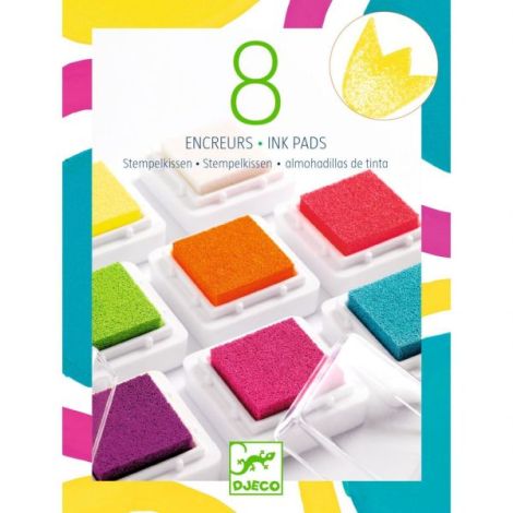 Tusiere Colorate Djeco - 8 Culori Vibrante - imagine 2