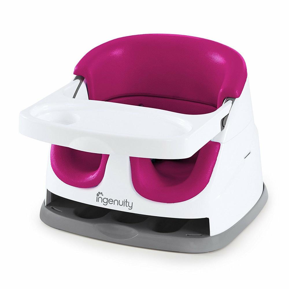 Scaun 2 în 1 Ingenuity Pink Flambe | Compact & Practic - imagine 8