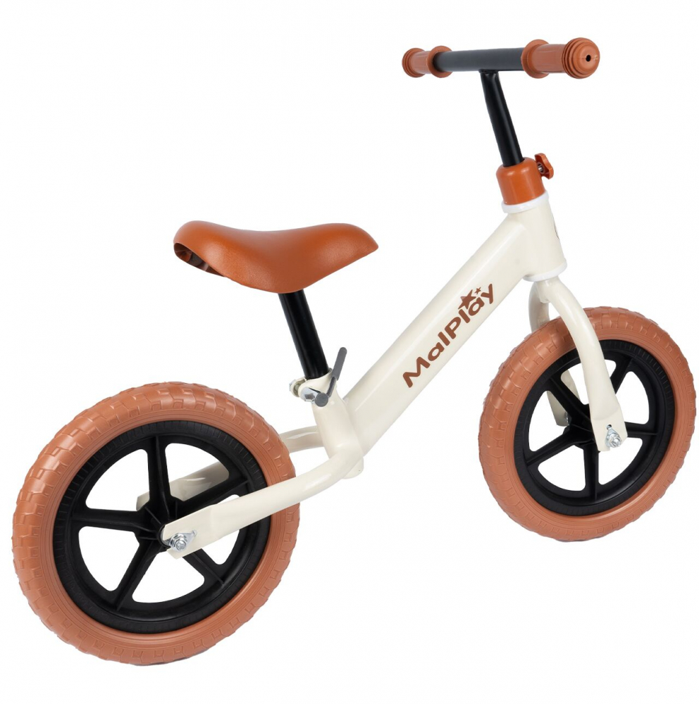 Bicicleta Echilibru Malplay 12" Alba - imagine 5