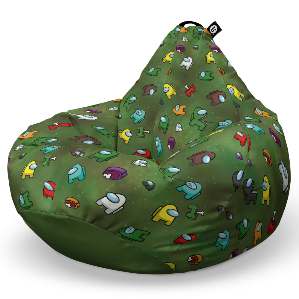 Fotoliu Puf Bean Bag AmongUs Green Updeco - imagine 6