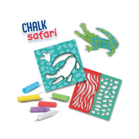 Creta Colorata Ses Creative cu Sabloane Animale - imagine 3