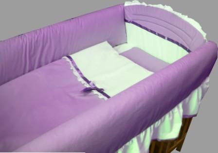 Lenjerie Patut Baby DeLuxe Deseda cu Protectie - imagine 5