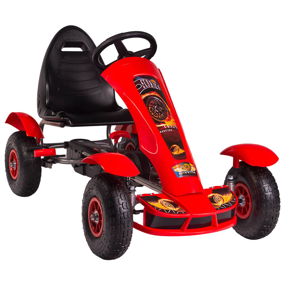 Kart Pedale Kidscare F618 Air Rosu, 4-9 Ani - imagine 5