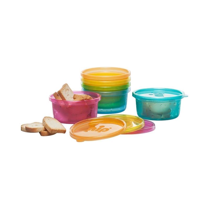 Set 6 boluri cu capac Nip, depozitare alimente