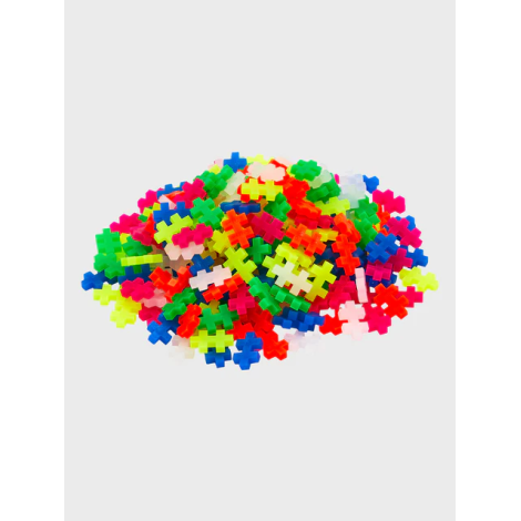 Plus-Plus Tub 240 Piese Neon - Joc Constructie STEM - imagine 3