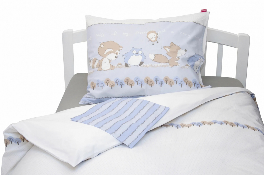 Lenjerie Pat KidsDecor Odette Blue, Bumbac, 3 Piese - imagine 3