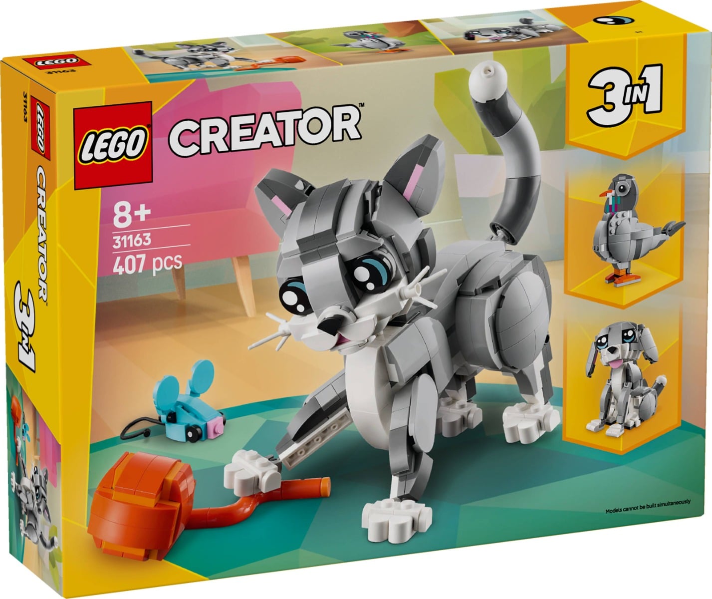 LEGO Creator 31163 Pisica Jucausă, 3 în 1