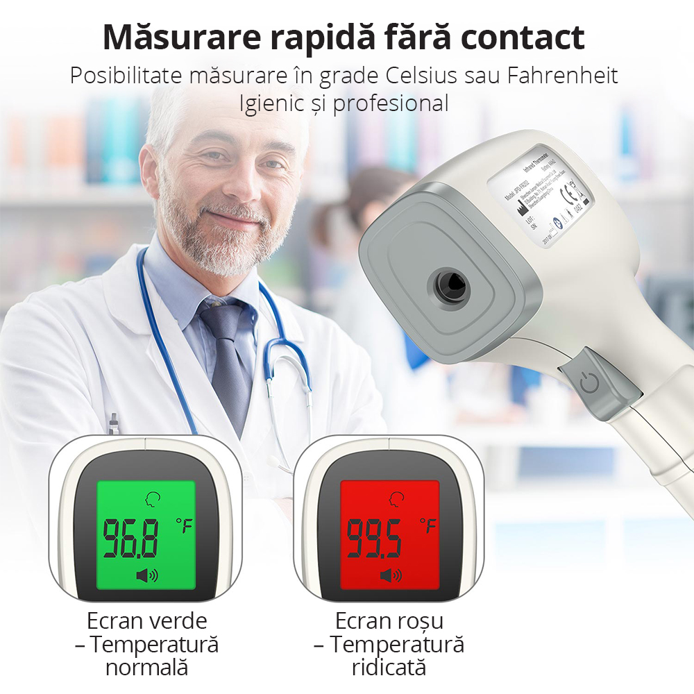 Termometru Infraroșu Non-Contact Easycare FR 202