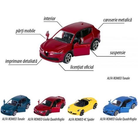 Set Majorette Alfa Romeo 5 Mașinuțe Metalice - imagine 4
