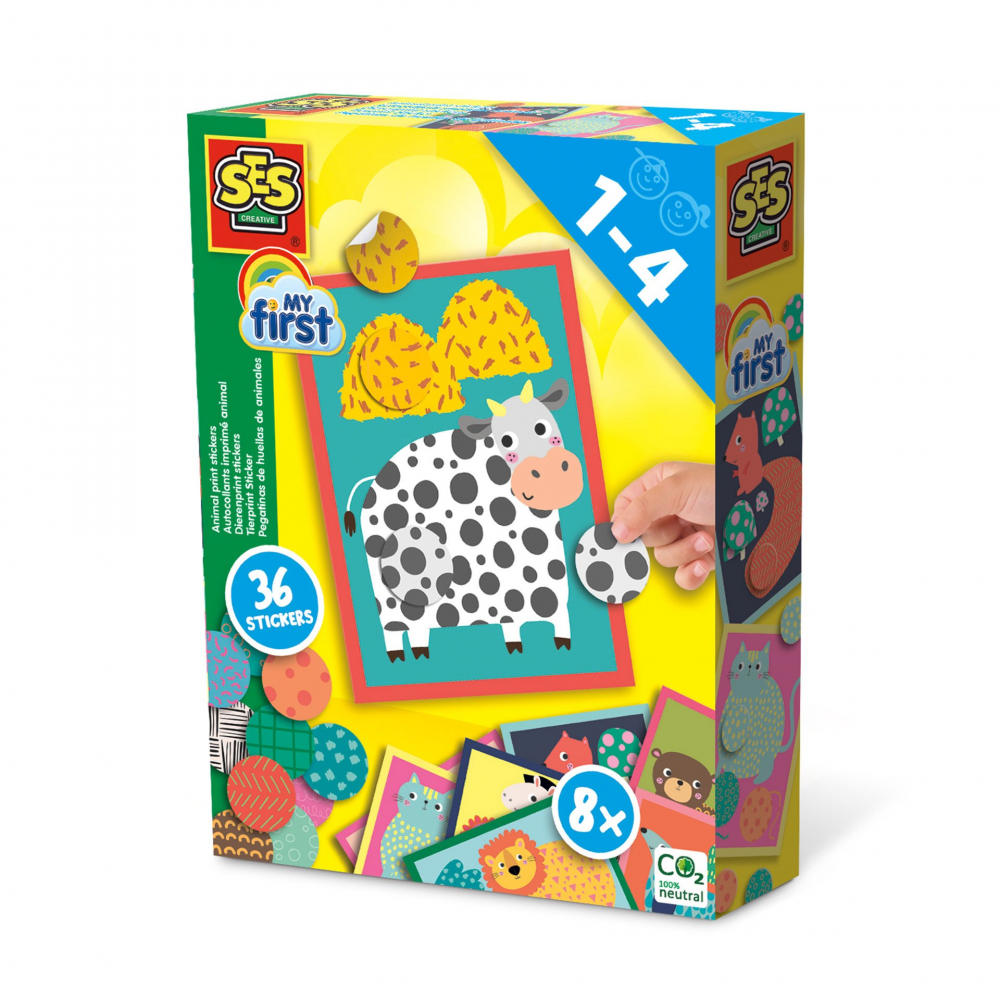 Ses Creative Set Carduri Animale 36 Stickere