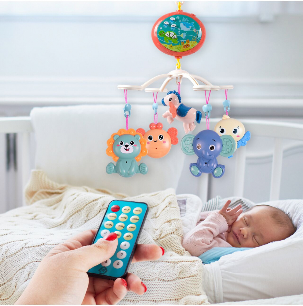 Carusel Muzical Pegasus cu Proiector si Telecomanda - imagine 3