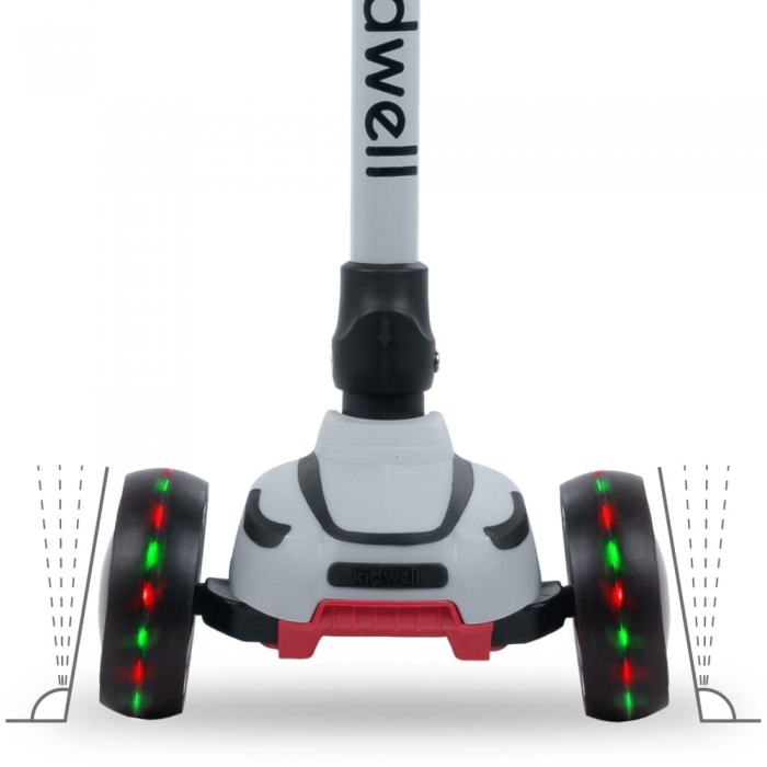 Trotineta Kidwell Jax 3 Roti LED, Pliabila - imagine 6