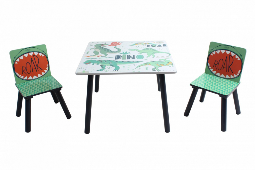 Set Birou și 2 Scaune Dinozauri U-Grow - imagine 3