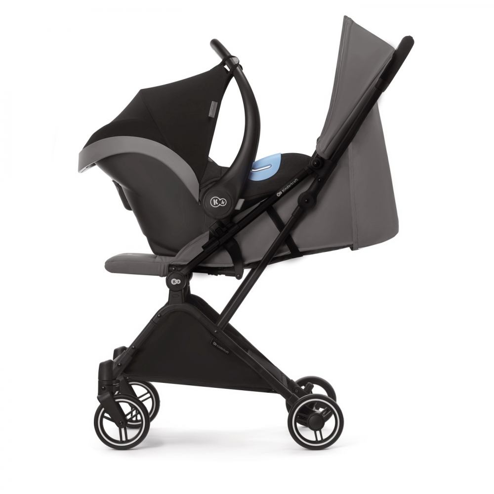 Carucior Kinderkraft Indy 2 Cozy Grey - Manevrabil - imagine 2