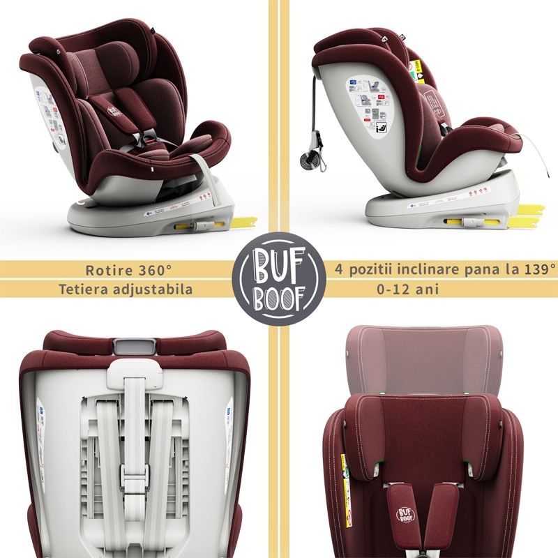 Scaun Auto Tweety Plus Deluxe i-Size Rotativ 360° - imagine 2