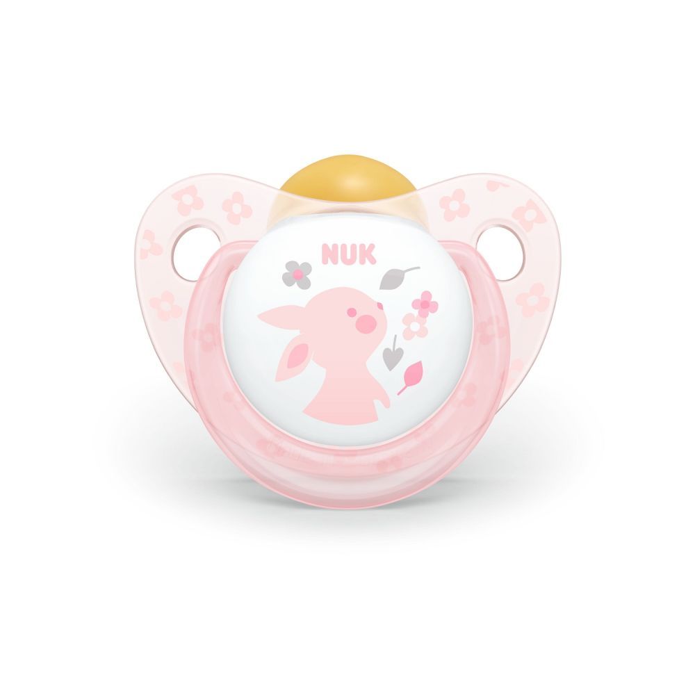 Suzeta NUK Baby Rose Latex, Iepuraș, M1
