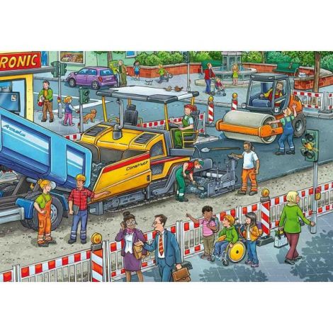 Puzzle Strazii Ravensburger 2x12 piese - imagine 2