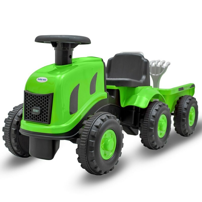 Baby Mix Benny Tractor cu Remorcă Verde
