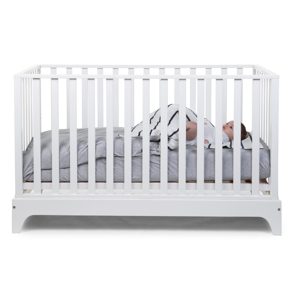 Patut Childhome Ref 17 Alb, Laterala Detasabila, 70x140 cm - imagine 3