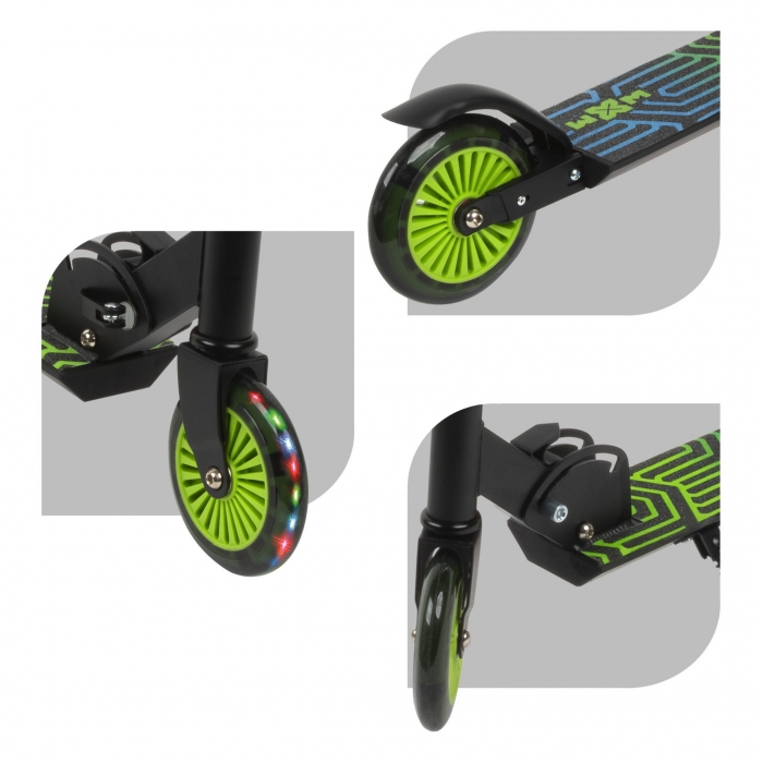WXM Skipo Zone - Trotineta pliabilă cu roti LED - imagine 3