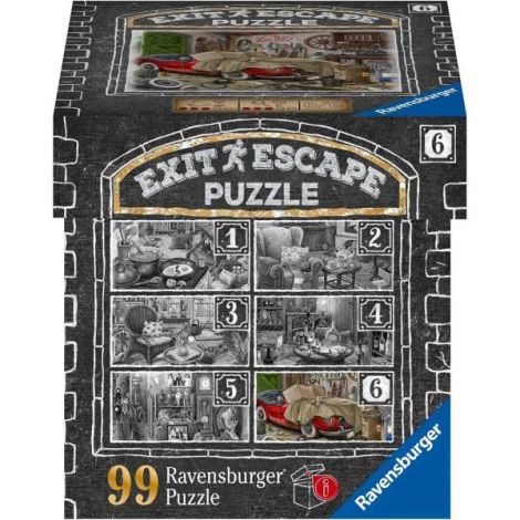 Puzzle Exit Garaj Ravensburger 99 piese - imagine 2