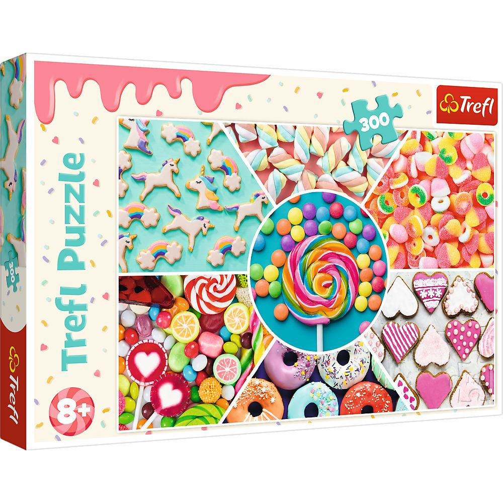 Puzzle Trefl 300 Dulciuri - Creativitate și Fun!